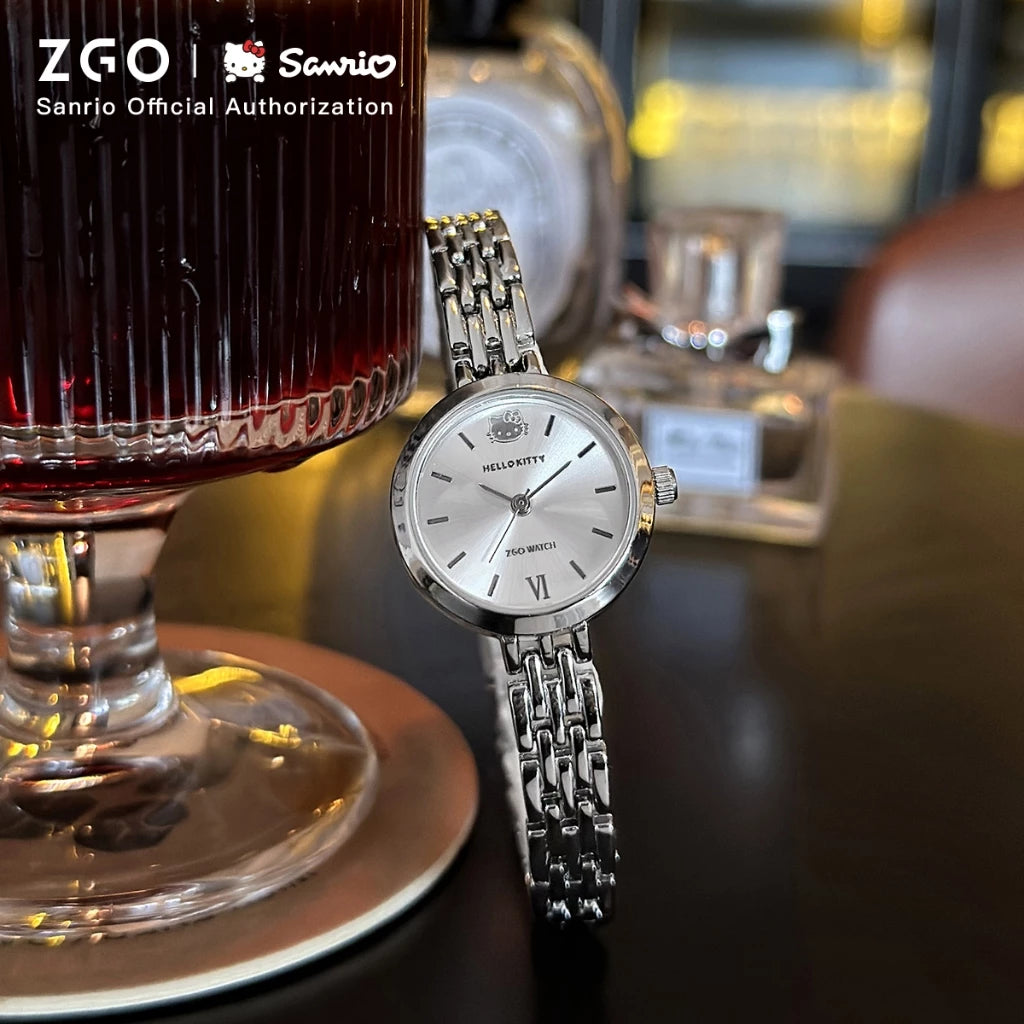 ZGO X Sanrio Hello kitty Watch For Women Minority Light Luxury Waterproof Quartz Watches Girls Jewelry Birthday Gifts 295